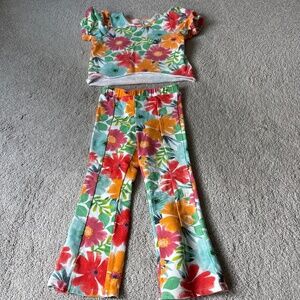 Peek 3T bell bottom and crop top set